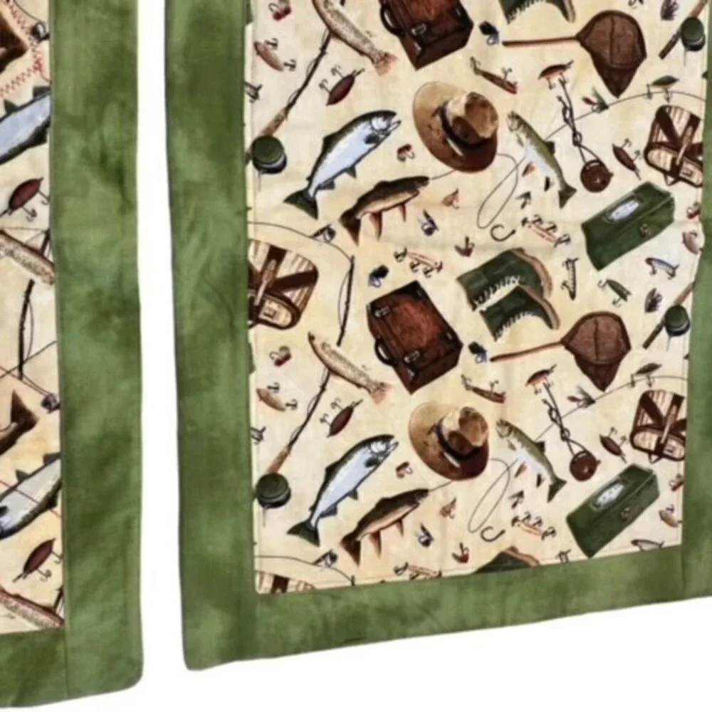 SALE!! 2 for $15 Kitchen Dining Placemats Fishing‎ Theme Set of 4